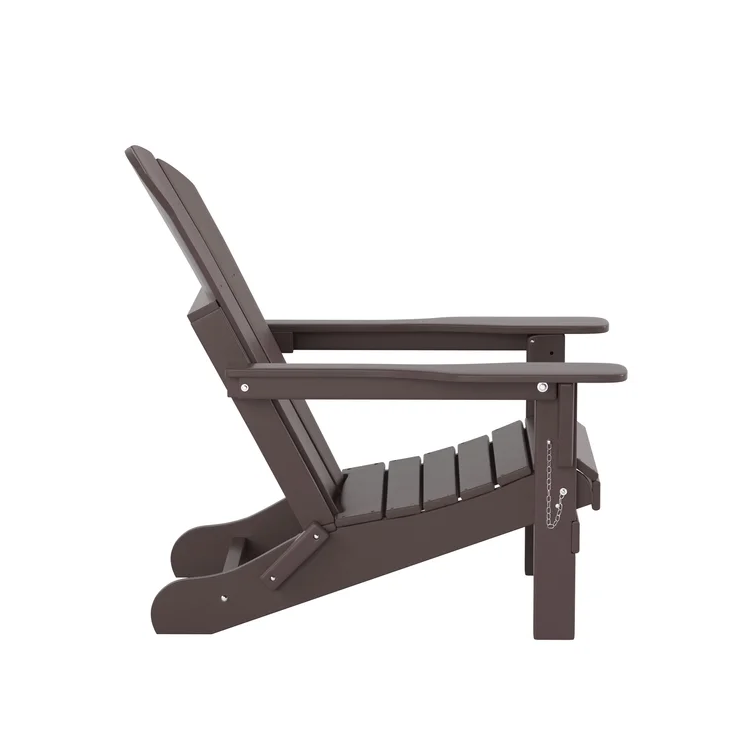 2 Pcs Folding Adirondack Chair Outdoor Patio Garden Deck Lounge Chairs