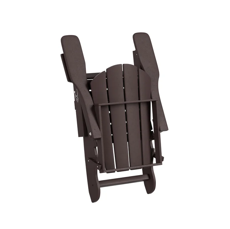 2 Pcs Folding Adirondack Chair Outdoor Patio Garden Deck Lounge Chairs