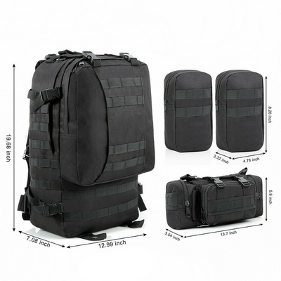 60L Outdoor Military Molle Tactical Backpack Rucksack Camping Hiking Travel Bag