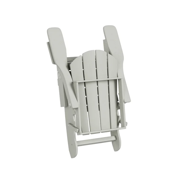 2 Pcs Folding Adirondack Chair Outdoor Patio Garden Deck Lounge Chairs
