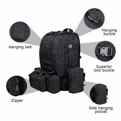 60L Outdoor Military Molle Tactical Backpack Rucksack Camping Hiking Travel Bag