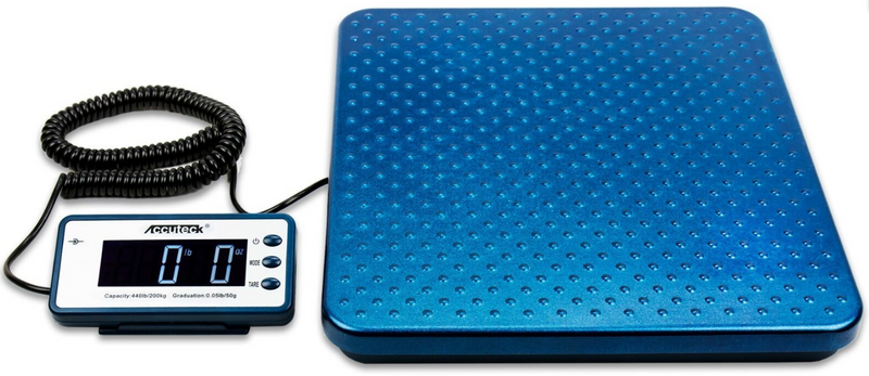440lb Heavy Duty Digital Metal Industry Shipping Postal Scale with AC Adapter