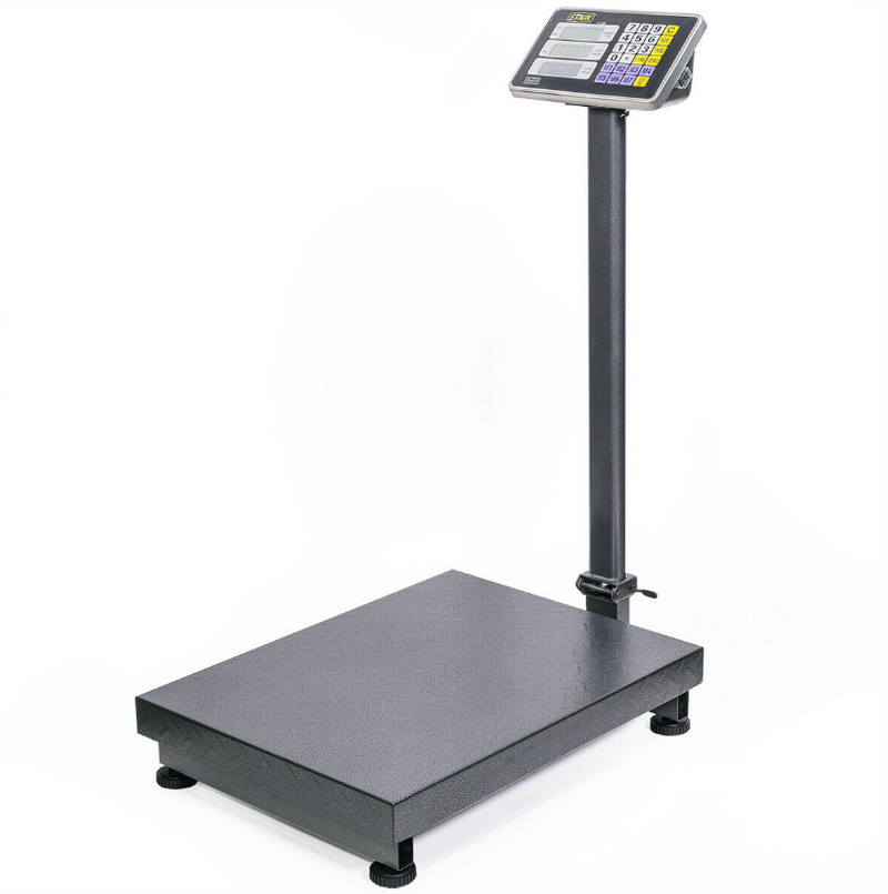 600LB Weight Computer Scale Digital Floor Platform Shipping Warehouse Postal Scale
