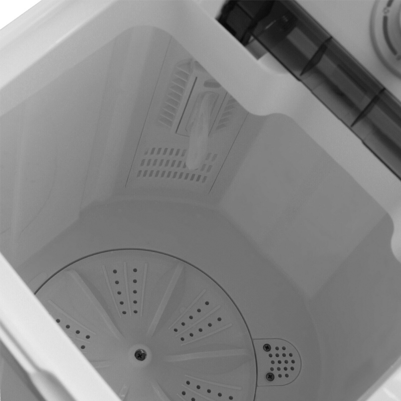 17lbs Portable Mini Twin Tub Compact Washing Machine Washer Spin Dryer with Hose