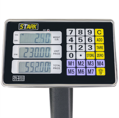 600LB Weight Computer Scale Digital Floor Platform Shipping Warehouse Postal Scale