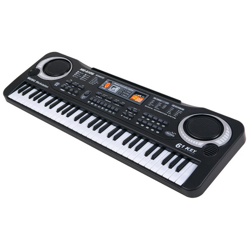Digital Music Electronic Keyboard for Kids 61 Key Electric Piano Organ with Microphone