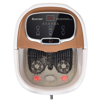 Portable Foot Massager All-In-One Heated Foot Spa Bath Motorized Massager