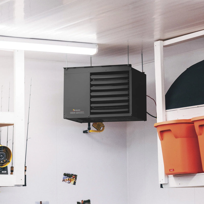 Natural Gas Garage Heater, Ceiling Workshop Unit Heater LP Conversion Kit 80,000 BTU