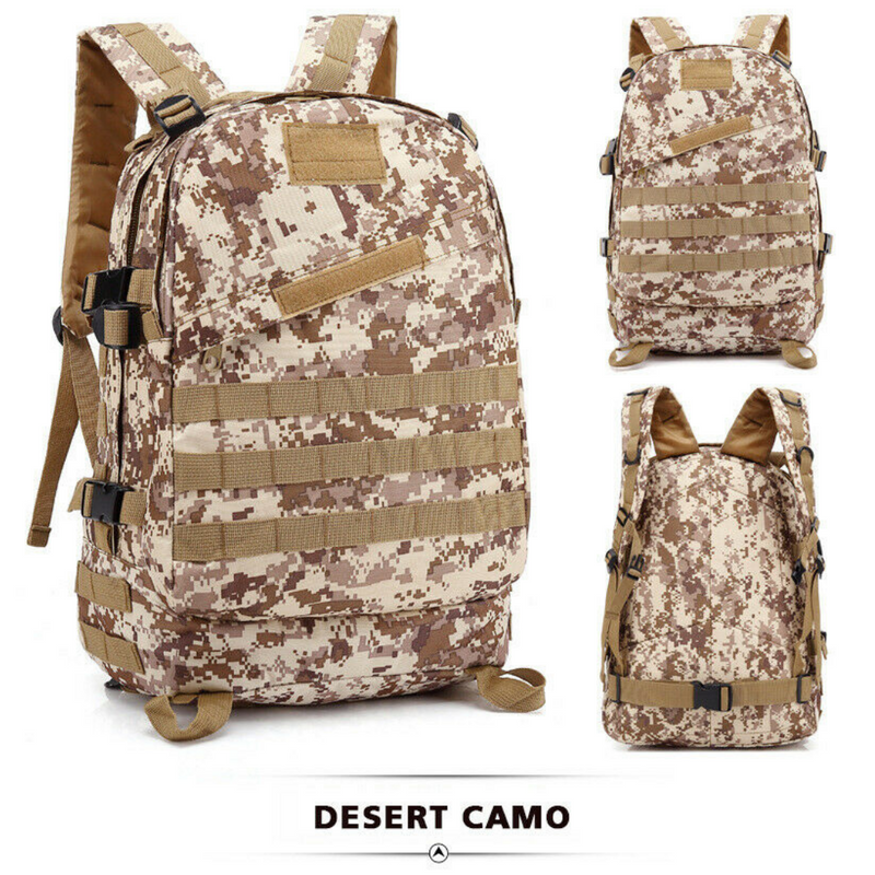 40L Military Tactical Shoulder Backpack Rucksack Bag Outdoor Waterproof Camping Hiking Backpack