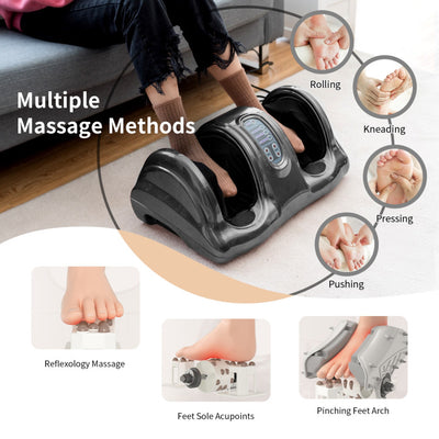 Therapeutic Shiatsu Foot Massager with High Intensity Rollers