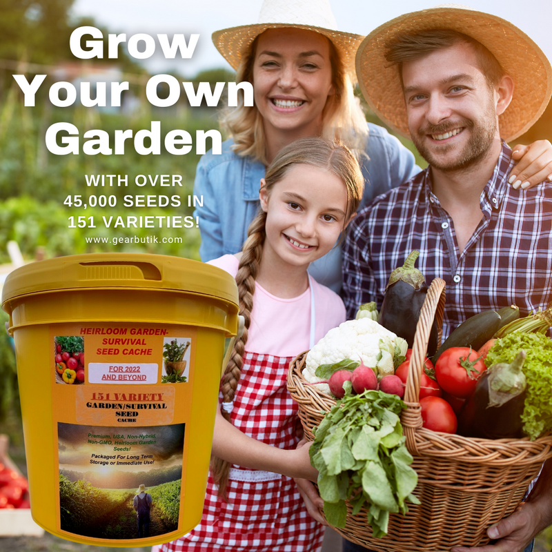 Survival Garden Mega Collection Non-GMO Heirloom Seed Organic Vegetable 151 Variety
