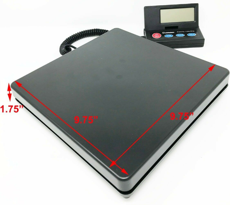 110lb Digital Shipping Postal Scale Platform Weighing Scale with AC Adapter