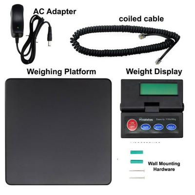 110lb Digital Shipping Postal Scale Platform Weighing Scale with AC Adapter