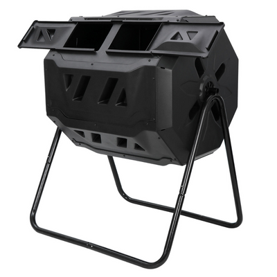 43 Gallon Rotating Composter - Compost Tumbler Outdoor Garden Best Compost Bin for Organic Waste Fertilizer