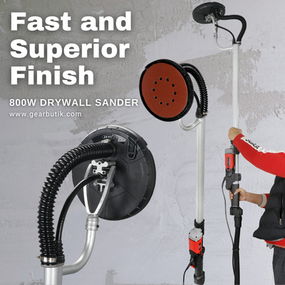 800W Drywall Sander Electric Adjustable Ceiling Dry Wall Sander Sanding Machine
