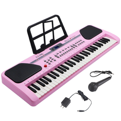 Piano Keyboard 61 Key Music Electronic Keyboard Electric Digital Piano Organ with Stand & Microphone