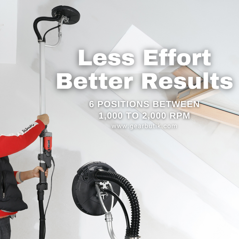800W Drywall Sander Electric Adjustable Ceiling Dry Wall Sander Sanding Machine