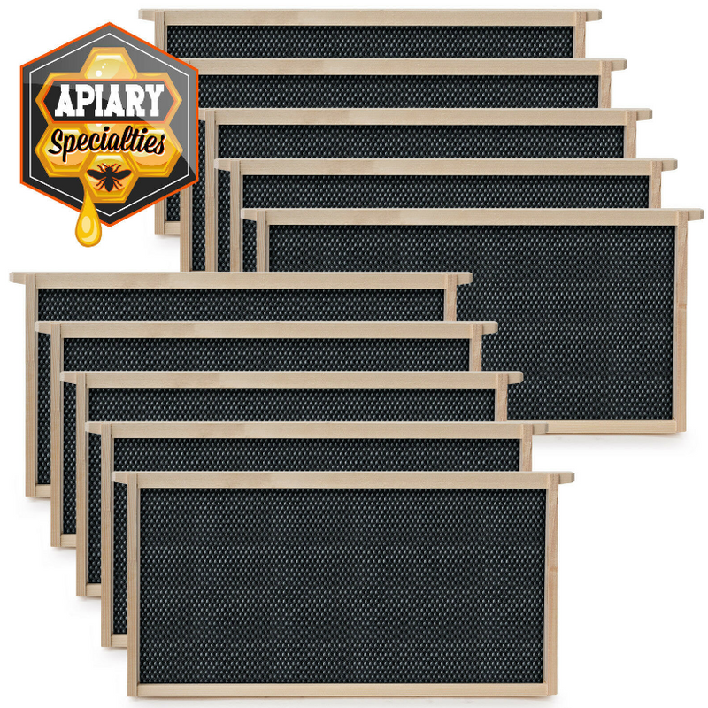 Beehive 10 Frame Add-On 10 Deep Replacement Frames Langstroth Bee Box Beekeeping Supplies