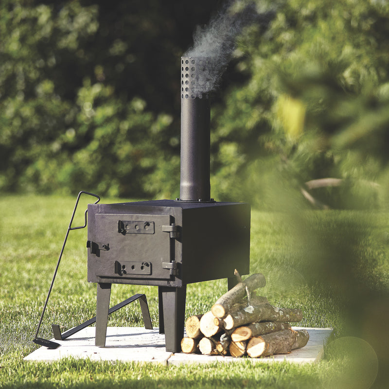 Wood Burning Stove, Outdoor Wood Stove Log Burner Cast Iron Heavy-Duty