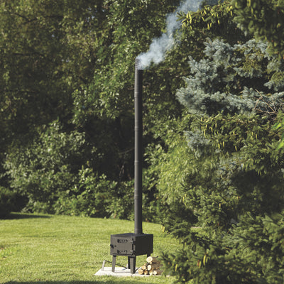 Wood Burning Stove, Outdoor Wood Stove Log Burner Cast Iron Heavy-Duty
