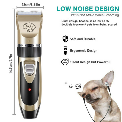 Electric Pet Dog Cat Hair Trimmer Shaver Razor Grooming Clipper Scissor Kit Set