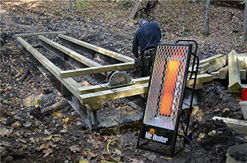 Outdoor Propane Radiant Heater, Portable Heater with Wheels 35,000 BTU
