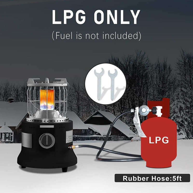 Portable Propane Heater, Outdoor Indoor Gas Heater Cooker Combo
