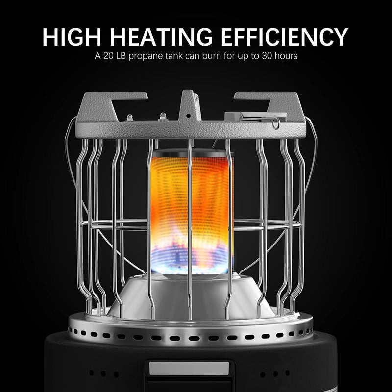 Portable Propane Heater, Outdoor Indoor Gas Heater Cooker Combo