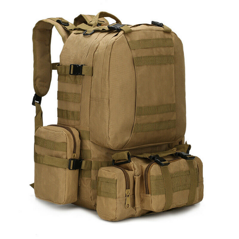 60L Outdoor Military Molle Tactical Backpack Rucksack Camping Hiking Travel Bag