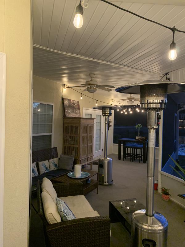 Outdoor Patio Heater, Propane Gas Heater Stainless Steel 48,000 BTU