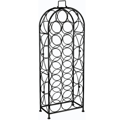 23 Bottle French Style Wine Rack Storage for Home Bar and Wine Cellar