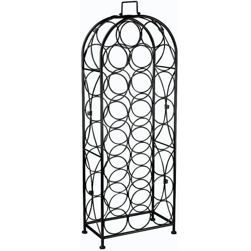 23 Bottle French Style Wine Rack Storage for Home Bar and Wine Cellar
