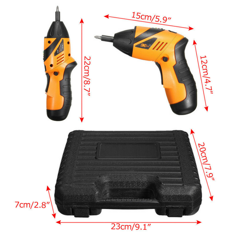 Cordless Electric Screwdriver Set with Driver Bits Power Tools