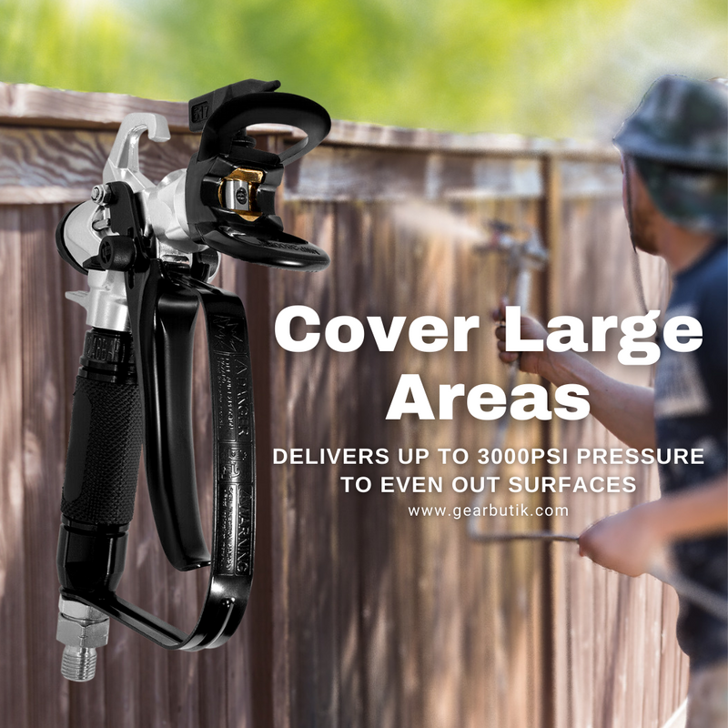 3000PSI High Pressure Airless Paint Sprayer 5/8 HP Wall Painter Spray Gun Hose