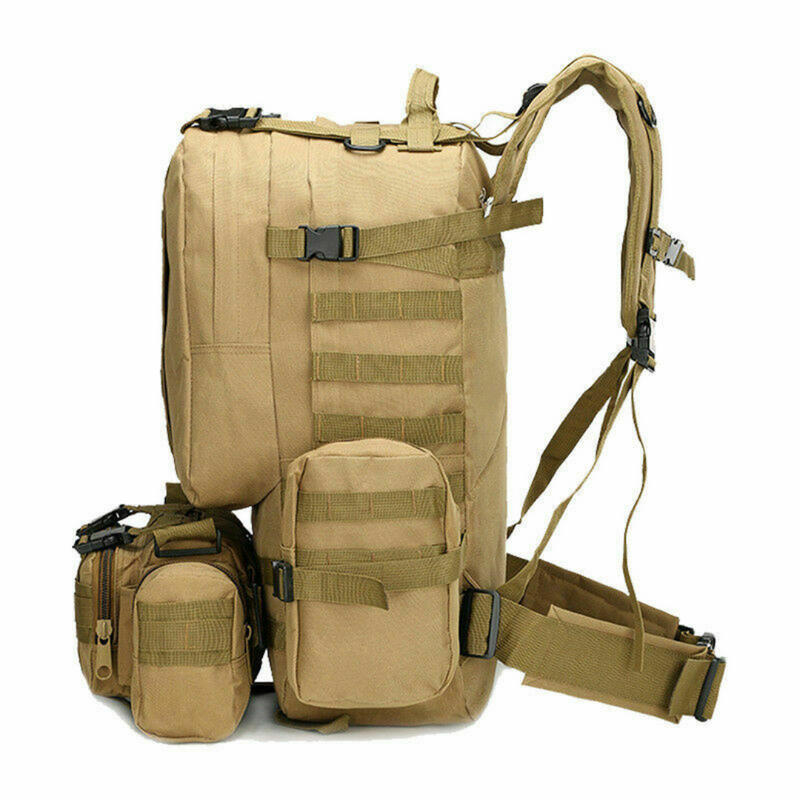 60L Outdoor Military Molle Tactical Backpack Rucksack Camping Hiking Travel Bag