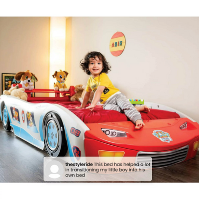 Nick Jr. PAW Patroller Race Car Twin Bed