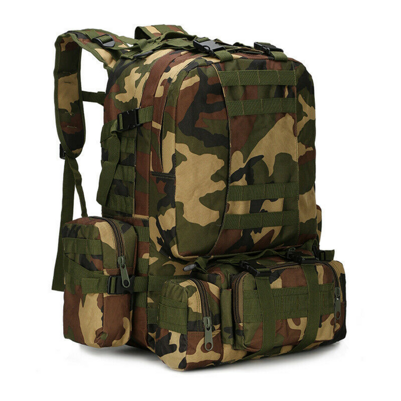 60L Outdoor Military Molle Tactical Backpack Rucksack Camping Hiking Travel Bag