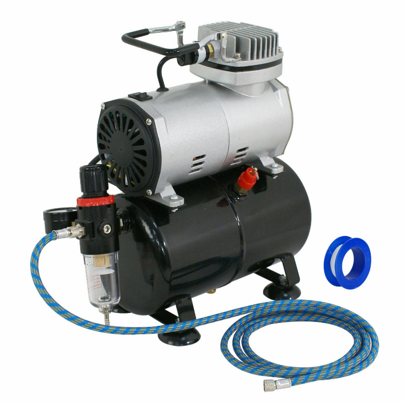 1/5 HP Airbrush Air Brush Compressor Kit With 3L Tank Paint Hobby Cake Tattoo