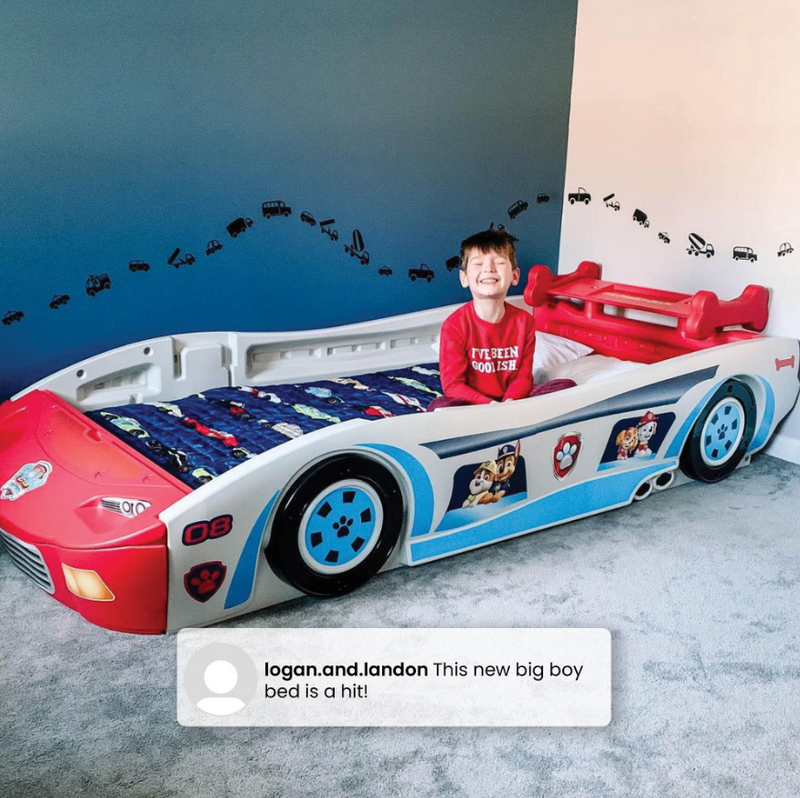 Nick Jr. PAW Patroller Race Car Twin Bed