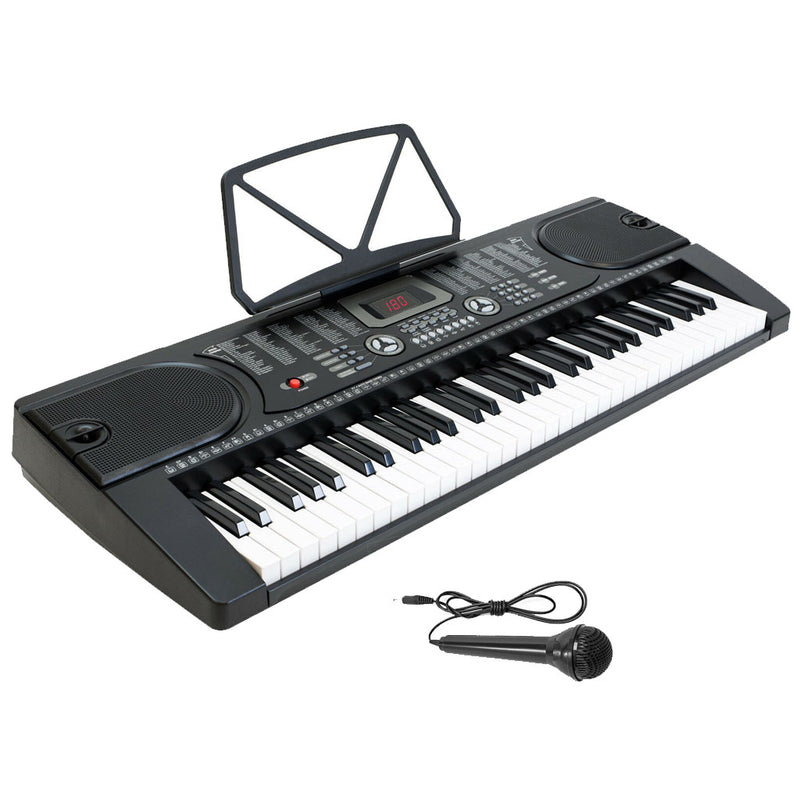 Digital Piano Keyboard 61 Key Portable Electronic Keyboard with Microphone