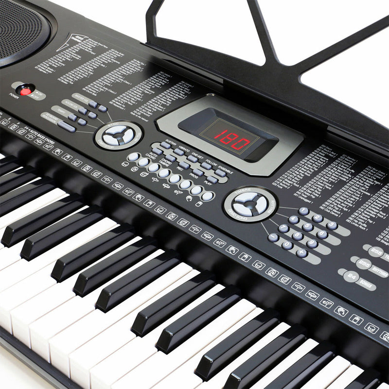 Digital Piano Keyboard 61 Key Portable Electronic Keyboard with Microphone