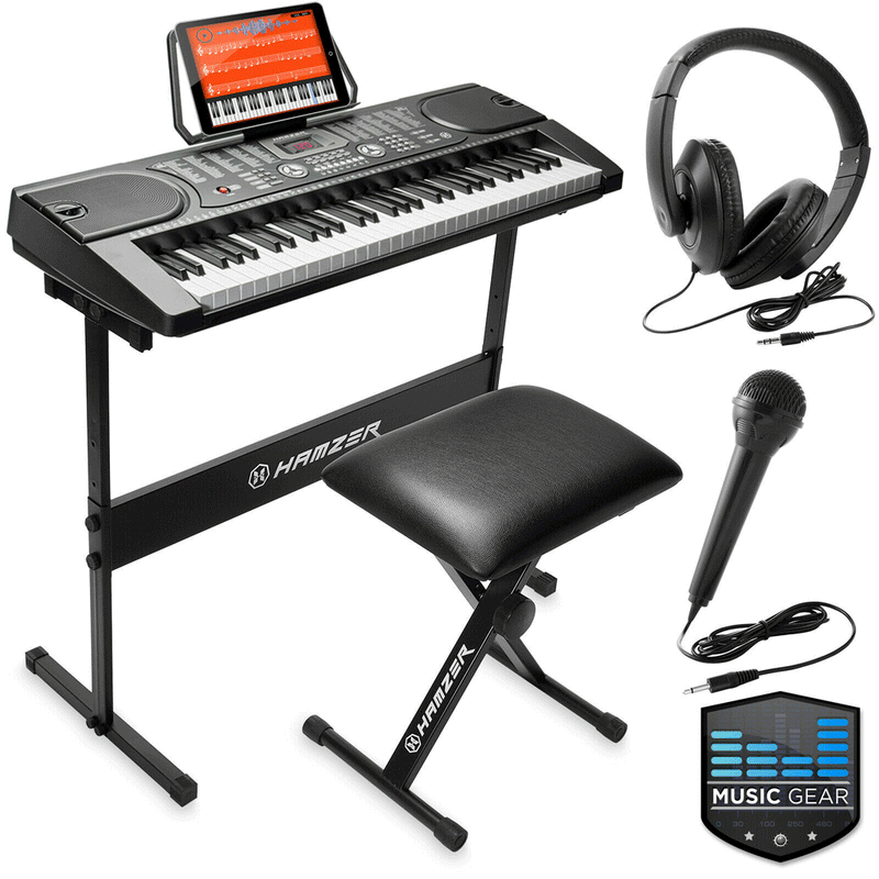61-Key Digital Music Piano Keyboard Portable Electronic Musical Instrument