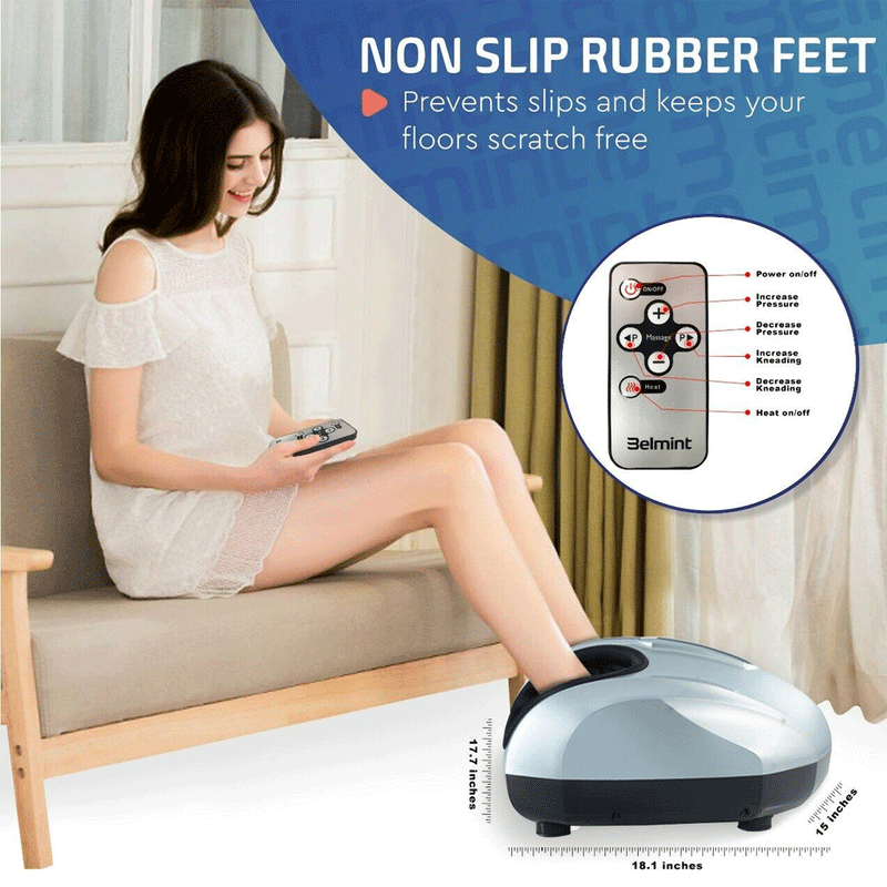 Miko Shiatsu Foot Massager With Deep Kneading, Heat Therapy & Rolling Massage