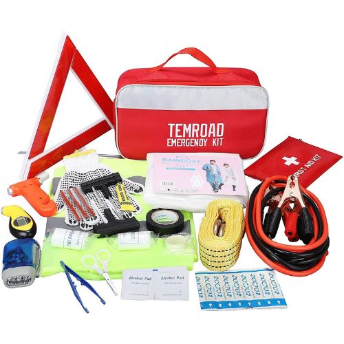 Car Emergency Kit Set, Car Vehicle Safety Survival Kit Tool Bag