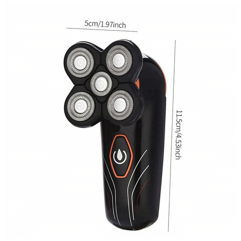 Rechargeable 5 Head Floating Men Electric Shaver Beard Hair Trimmer Bald Razor
