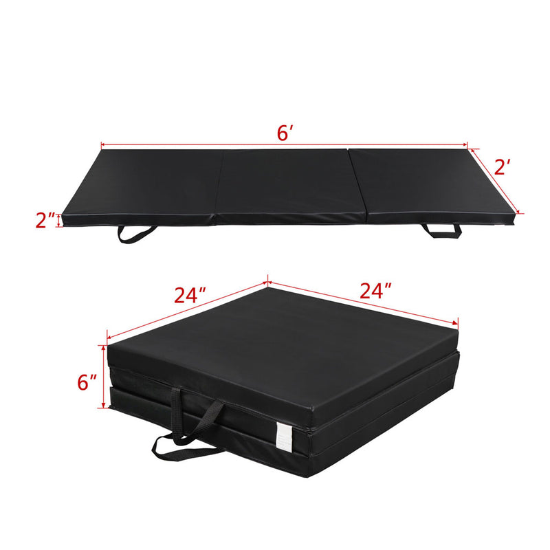 Heavy Duty Folding Mat Thick Foam Fitness Exercise Gymnastics Panel Gym Workout