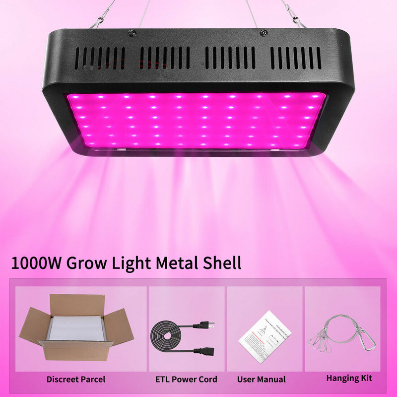 LED Grow Light 3000W 2000W 1800W 1500W 1000W Full Spectrum Veg Flower Hydroponic