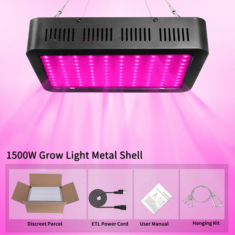 LED Grow Light 3000W 2000W 1800W 1500W 1000W Full Spectrum Veg Flower Hydroponic