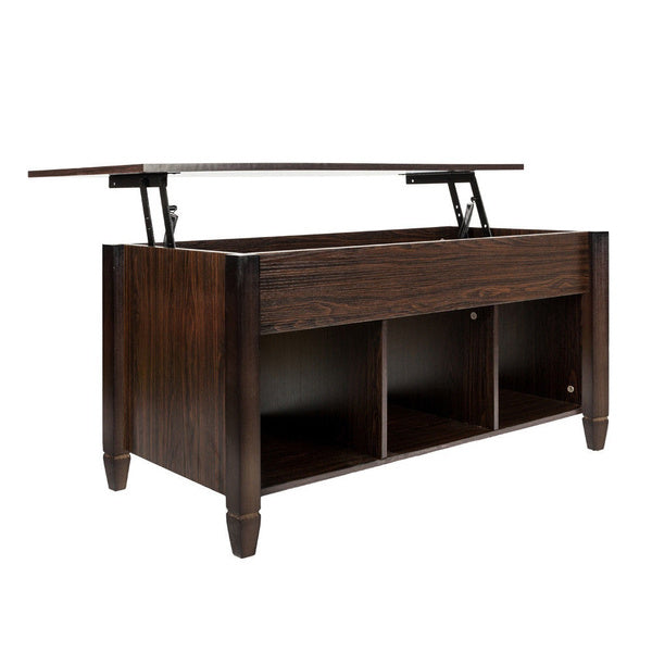 Lift Top Coffee Table w/ Hidden Compartment Storage Shelf Living Room Furniture