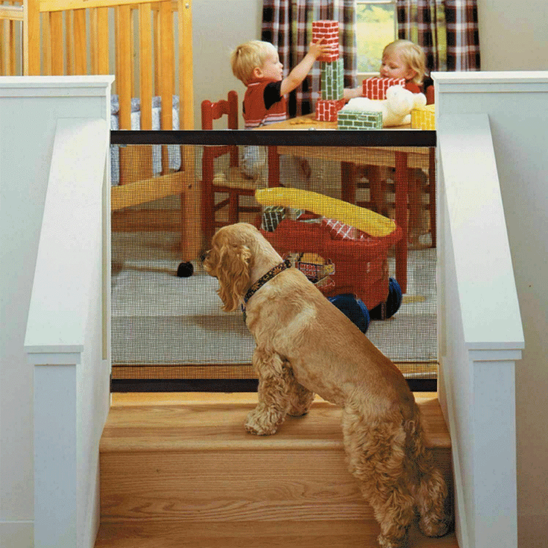 Baby Pets Dog Cat Safety Gate Mesh Fence Home Kitchen Net Portable Guard Indoor